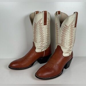Hondo Cowgirl Boots | Cowhide | White Upper | Women’s 10 B